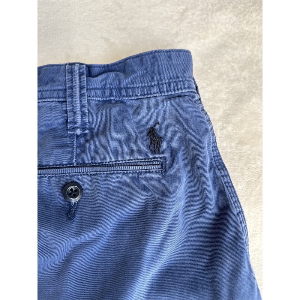 Polo Ralph Lauren Cotton Twill Straight Shorts Blue Mens 36 - Picture 9 of 12